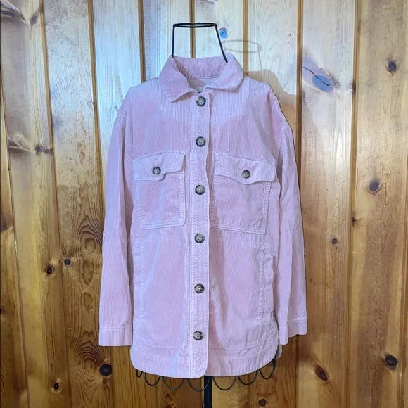 Madewell Blush Corduroy Jacket Corduroy Yorkway Shirt-Jacket size XS fall wear - Picture 4 of 12